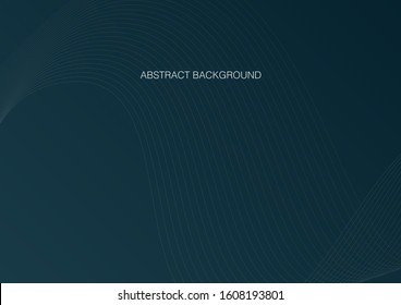 Abstract background with wave of dots. Vector illustration