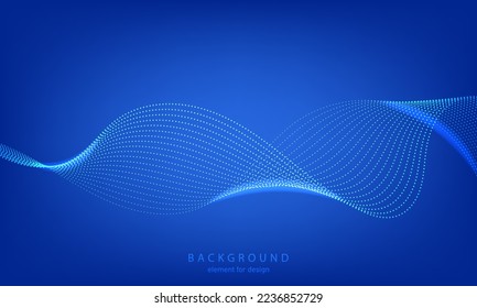 Abstract background. Wave element for design. Digital frequency track equalizer. Stylized line art. Colorful shiny wave with lines created using blend tool. Curved wavy line smooth stripe. Vector.