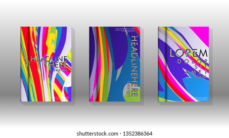 abstract background with wave elements. book cover design concept. Futuristic business layout. Digital poster template. Vector Design - eps10