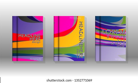 abstract background with wave elements. book cover design concept. Futuristic business layout. Digital poster template. Vector Design - eps10