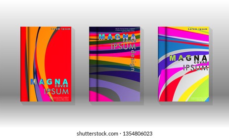 abstract background with wave elements. book cover design concept. Futuristic business layout. Digital poster template. Vector Design - eps10