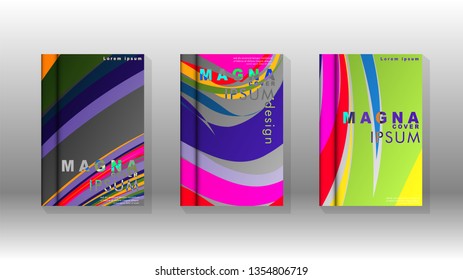 abstract background with wave elements. book cover design concept. Futuristic business layout. Digital poster template. Vector Design - eps10