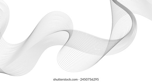 abstract background with wave of flowing lines, digital futuristic illustration