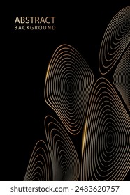 Abstract background with wave forms 5