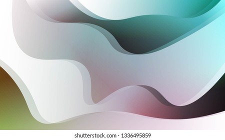 Abstract Background With Wave Gradient Shape. For Your Design Wallpapers Presentation. Vector Illustration.