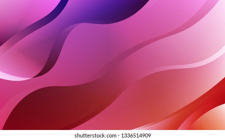 Abstract Background With Wave Gradient Shape. For Your Design Ad, Banner, Cover Page. Vector Illustration with Color Gradient.