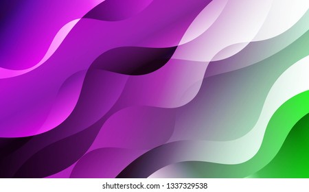 Abstract Background With Wave Gradient Shape. For Business Presentation Wallpaper, Flyer, Cover. Vector Illustration.