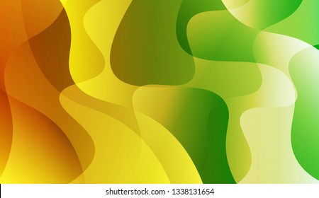 Abstract Background With Wave Gradient Shape. For Your Design Ad, Banner, Cover Page. Vector Illustration with Color Gradient.