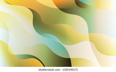 Abstract Background With Wave Gradient Shape. For Futuristic Ad, Booklets. Vector Illustration with Color Gradient