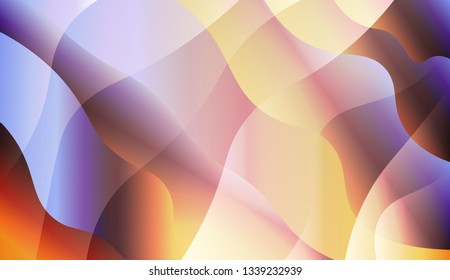 Abstract Background With Wave Gradient Shape. For Futuristic Ad, Booklets. Vector Illustration with Color Gradient