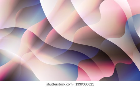 Abstract Background With Wave Gradient Shape. For Futuristic Ad, Booklets. Vector Illustration with Color Gradient