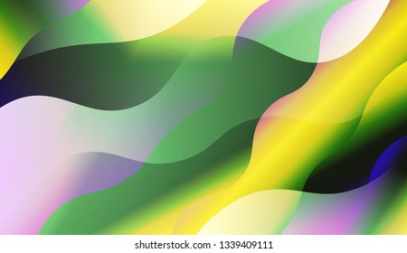 Abstract Background With Wave Gradient Shape. For Futuristic Ad, Booklets. Vector Illustration with Color Gradient