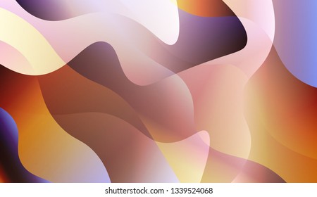 Abstract Background With Wave Gradient Shape. For Futuristic Ad, Booklets. Vector Illustration with Color Gradient