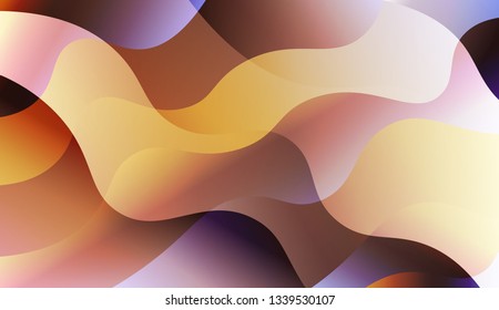 Abstract Background With Wave Gradient Shape. For Futuristic Ad, Booklets. Vector Illustration with Color Gradient