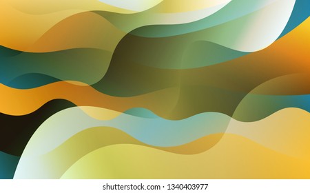 Abstract Background With Wave Gradient Shape. For Futuristic Ad, Booklets. Vector Illustration with Color Gradient