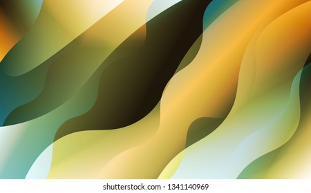 Abstract Background With Wave Gradient Shape. For Futuristic Ad, Booklets. Vector Illustration with Color Gradient