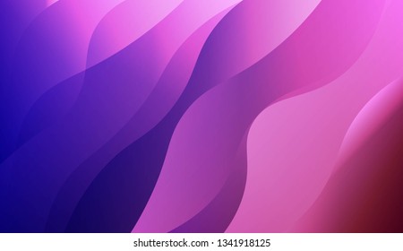 Abstract Background With Wave Gradient Shape. For Creative Templates, Cards, Color Covers Set. Vector Illustration with Color Gradient.