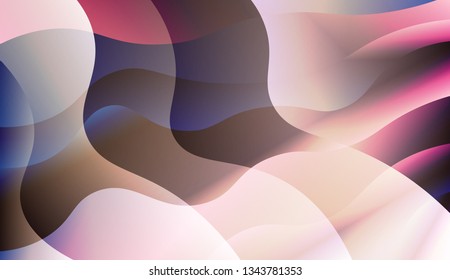 Abstract Background With Wave Gradient Shape. For Futuristic Ad, Booklets. Vector Illustration with Color Gradient