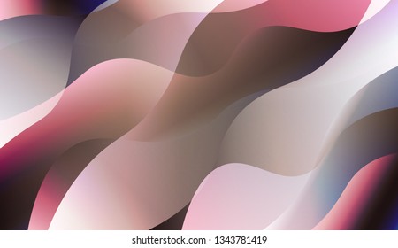 Abstract Background With Wave Gradient Shape. For Futuristic Ad, Booklets. Vector Illustration with Color Gradient