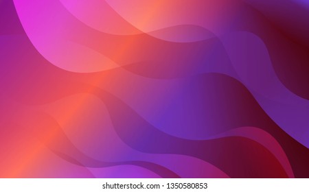 Abstract Background With Wave Gradient Shape. Design For Your Header Page, Ad, Poster, Banner. Vector Illustration with Color Gradient
