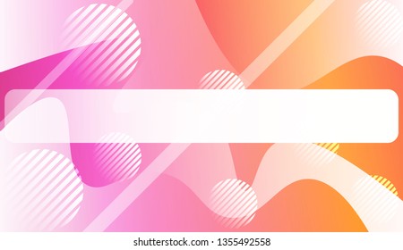 Abstract Background With Wave Gradient Shape, Line, Circle, Space for Text.. For Template Cell Phone Backgrounds. Vector Illustration with Color Gradient
