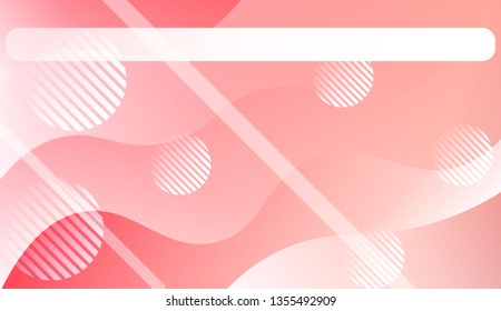 Abstract Background With Wave Gradient Shape, Line, Circle, Space for Text.. For Template Cell Phone Backgrounds. Vector Illustration with Color Gradient