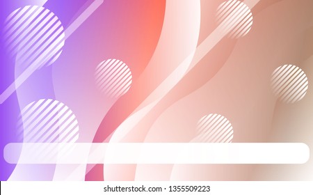 Abstract Background With Wave Gradient Shape, Line, Circle, Space for Text.. For Template Cell Phone Backgrounds. Vector Illustration with Color Gradient
