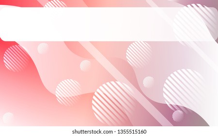 Abstract Background With Wave Gradient Shape, Line, Circle, Space for Text.. For Template Cell Phone Backgrounds. Vector Illustration with Color Gradient