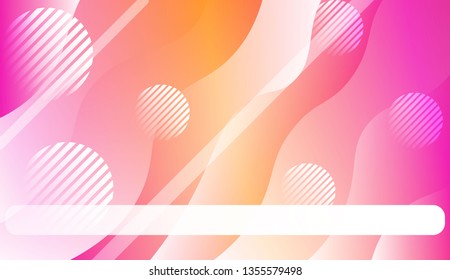 Abstract Background With Wave Gradient Shape, Line, Circle, Space for Text.. For Template Cell Phone Backgrounds. Vector Illustration with Color Gradient