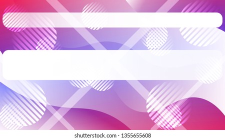 Abstract Background With Wave Gradient Shape, Line, Circle, Space for Text. For Business Presentation Wallpaper, Flyer, Cover. Vector Illustration with Color Gradient