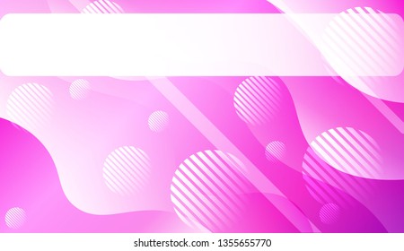 Abstract Background With Wave Gradient Shape, Line, Circle, Space for Text. For Business Presentation Wallpaper, Flyer, Cover. Vector Illustration with Color Gradient