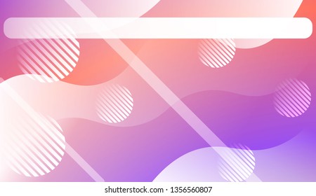 Abstract Background With Wave Gradient Shape, Line, Circle, Space for Text.. For Template Cell Phone Backgrounds. Vector Illustration with Color Gradient