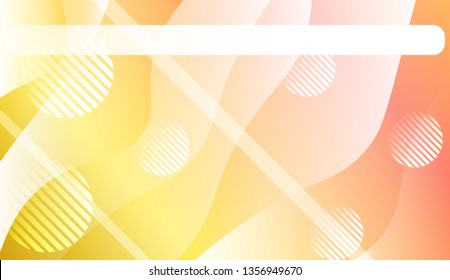 Abstract Background With Wave Gradient Shape, Line, Circle, Space for Text. For Business Presentation Wallpaper, Flyer, Cover. Vector Illustration with Color Gradient
