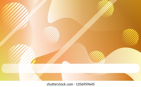 Abstract Background With Wave Gradient Shape, Line, Circle, Space for Text. For Business Presentation Wallpaper, Flyer, Cover. Vector Illustration with Color Gradient