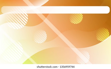 Abstract Background With Wave Gradient Shape, Line, Circle, Space for Text. For Business Presentation Wallpaper, Flyer, Cover. Vector Illustration with Color Gradient