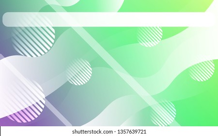 Abstract Background With Wave Gradient Shape, Line, Circle, Space for Text.. For Template Cell Phone Backgrounds. Vector Illustration with Color Gradient