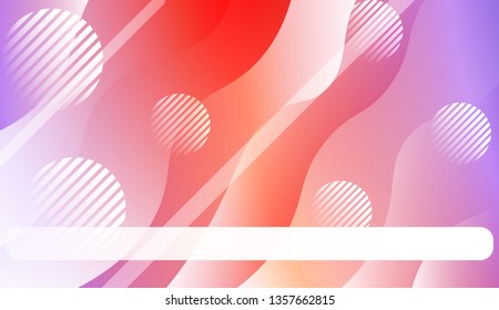 Abstract Background With Wave Gradient Shape, Line, Circle, Space for Text.. For Your Design Wallpapers Presentation. Vector Illustration with Color Gradient