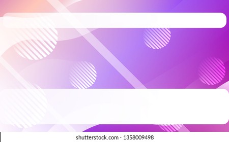 Abstract Background With Wave Gradient Shape, Line, Circle, Space for Text. For Business Presentation Wallpaper, Flyer, Cover. Vector Illustration with Color Gradient
