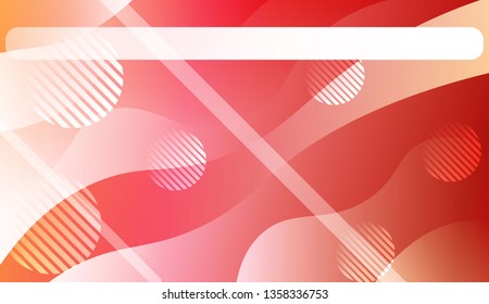 Abstract Background With Wave Gradient Shape, Line, Circle, Space for Text. For Business Presentation Wallpaper, Flyer, Cover. Vector Illustration with Color Gradient