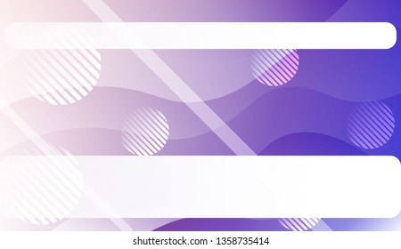 Abstract Background With Wave Gradient Shape, Line, Circle, Space for Text.. For Template Cell Phone Backgrounds. Vector Illustration with Color Gradient