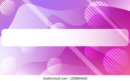 Abstract Background With Wave Gradient Shape, Line, Circle, Space for Text. For Business Presentation Wallpaper, Flyer, Cover. Vector Illustration with Color Gradient