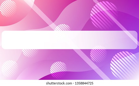 Abstract Background With Wave Gradient Shape, Line, Circle, Space for Text. For Business Presentation Wallpaper, Flyer, Cover. Vector Illustration with Color Gradient