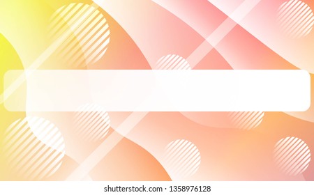 Abstract Background With Wave Gradient Shape, Line, Circle, Space for Text. For Your Design Landing Page Wallpapers Presentation. Vector Illustration with Color Gradient