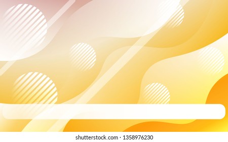 Abstract Background With Wave Gradient Shape, Line, Circle, Space for Text.. For Your Design Wallpapers Presentation. Vector Illustration with Color Gradient
