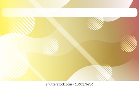 Abstract Background With Wave Gradient Shape, Line, Circle, Space for Text.. For Template Cell Phone Backgrounds. Vector Illustration with Color Gradient