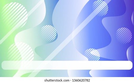 Abstract Background With Wave Gradient Shape, Line, Circle, Space for Text.. For Template Cell Phone Backgrounds. Vector Illustration with Color Gradient