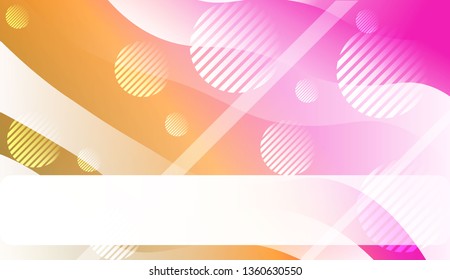 Abstract Background With Wave Gradient Shape, Line, Circle, Space for Text.. For Template Cell Phone Backgrounds. Vector Illustration with Color Gradient