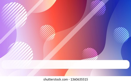 Abstract Background With Wave Gradient Shape, Line, Circle, Space for Text.. For Your Design Wallpapers Presentation. Vector Illustration with Color Gradient