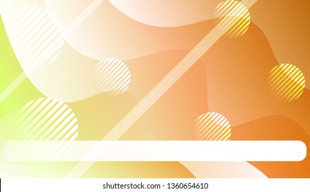 Abstract Background With Wave Gradient Shape, Line, Circle, Space for Text. For Business Presentation Wallpaper, Flyer, Cover. Vector Illustration with Color Gradient