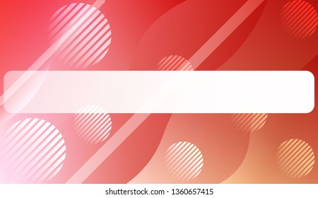 Abstract Background With Wave Gradient Shape, Line, Circle, Space for Text. For Business Presentation Wallpaper, Flyer, Cover. Vector Illustration with Color Gradient